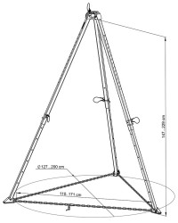 TRIPODE CLACSON MISURE